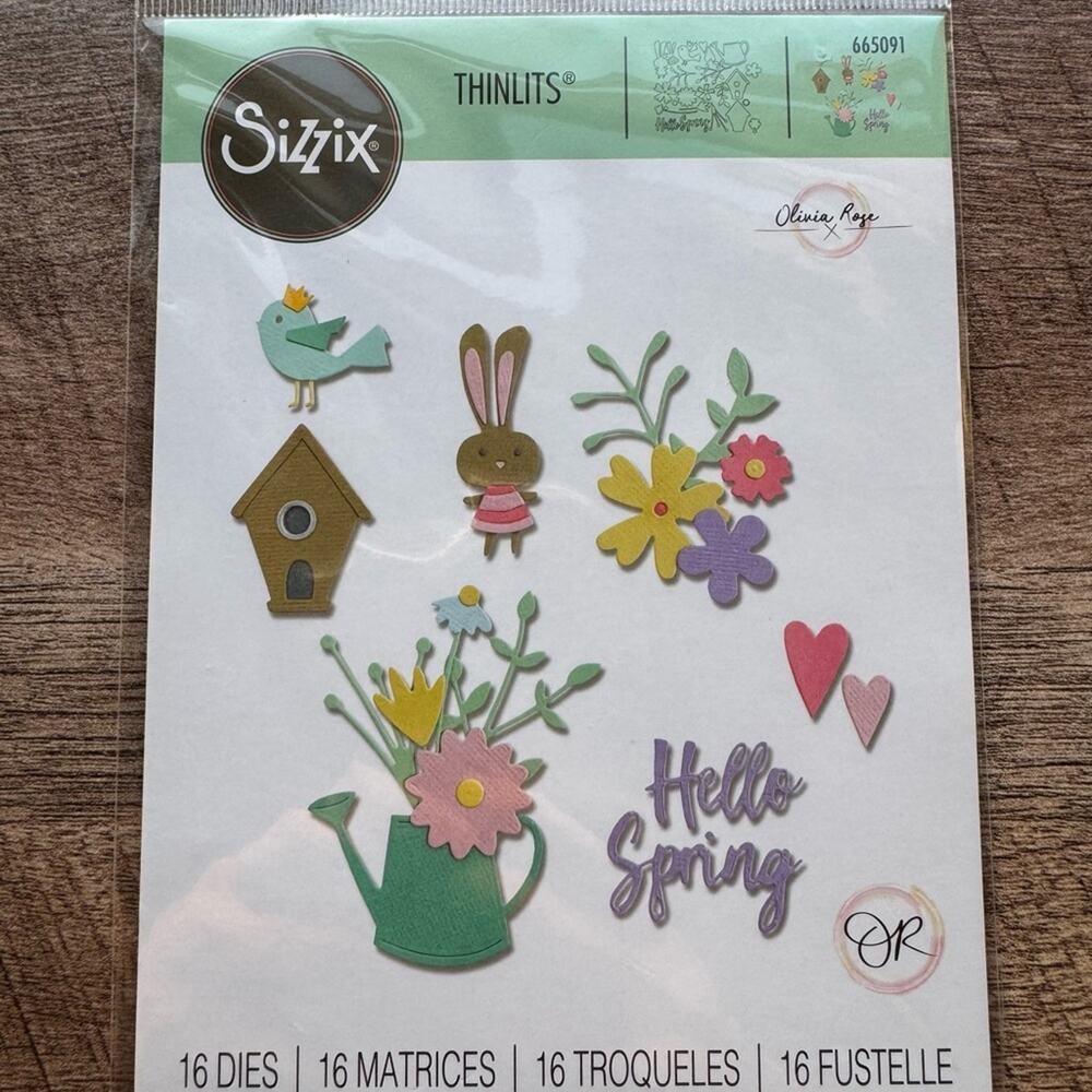 Sizzix Hello Spring Thinlits Die Set